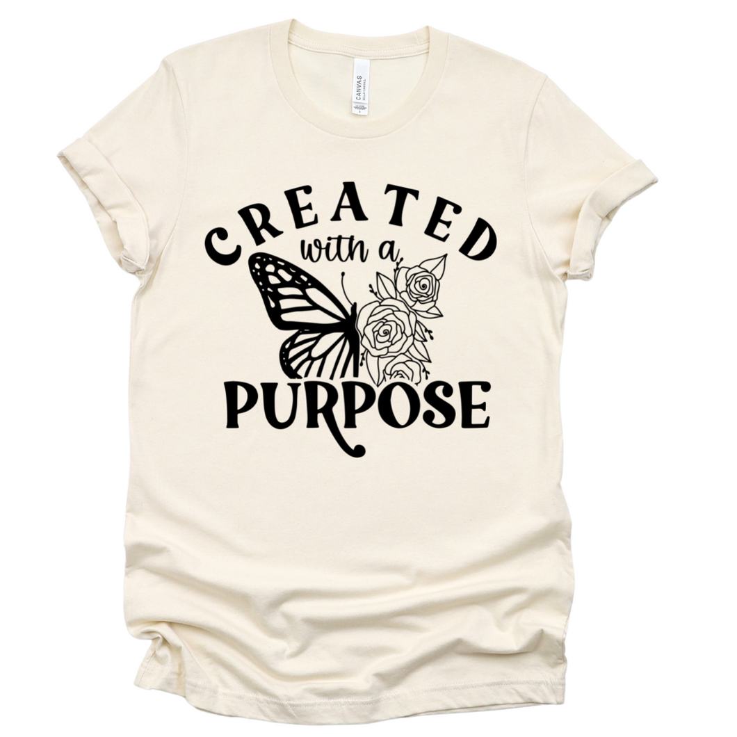 Created with a Purpose Butterfly T-Shirt