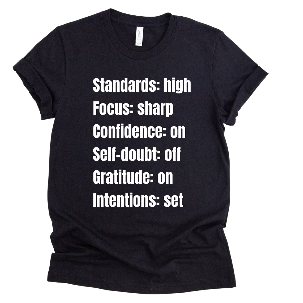 Standards: high T-shirt